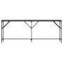 Mesa consola madera de ingeniería negra 200x29x75 cm