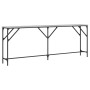 Mesa consola madera de ingeniería gris Sonoma 200x29x75 cm