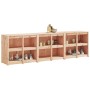 Muebles de cocina de exterior 3 piezas madera maciza de pino