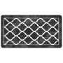 Alfombra lavable antideslizante negro y blanco 80x150 cm