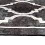 Alfombra lavable antideslizante negro y blanco 80x150 cm