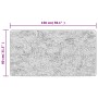 Alfombra lavable antideslizante negro y blanco 80x150 cm