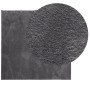 Alfombra de pelo corto suave lavable HUARTE antracita 200x200cm