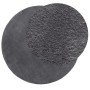 Alfombra de pelo corto suave lavable HUARTE antracita Ø 200 cm