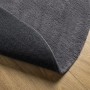Alfombra de pelo corto suave lavable HUARTE antracita Ø 200 cm