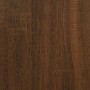 Banco zapatero madera de ingeniería marrón roble 102x32x50 cm