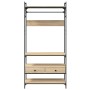 Armario cajones madera ingeniería roble Sonoma 89x39x184,5 cm