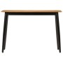 Mesa consola madera maciza de mango y hierro 110x40x76 cm