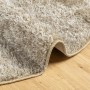 Alfombra pelo largo aspecto brillante ISTAN beige Ø 100 cm