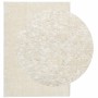 Alfombra pelo largo aspecto brillante ISTAN crema 120x170 cm