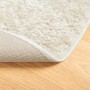 Alfombra pelo largo aspecto brillante ISTAN crema Ø 160 cm