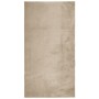 Alfombra de pelo corto suave lavable HUARTE arena 80x150 cm