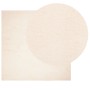 Alfombra de pelo corto suave lavable HUARTE beige 240x240 cm