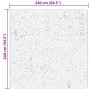 Alfombra de pelo corto suave lavable HUARTE beige 240x240 cm