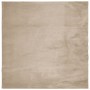 Alfombra de pelo corto suave lavable HUARTE arena 160x160 cm