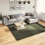 Alfombra pelo corto suave lavable HUARTE verde bosque 240x240cm
