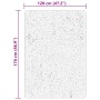 Alfombra de pelo corto suave lavable HUARTE beige 120x170 cm