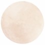 Alfombra de pelo corto suave lavable HUARTE beige Ø 200 cm