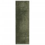 Alfombra pelo corto suave lavable HUARTE verde bosque 80x250 cm