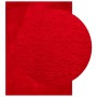 Alfombra de pelo corto suave lavable HUARTE rojo 200x280 cm
