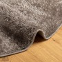 Alfombra pelo largo aspecto brillante ISTAN gris Ø 200 cm