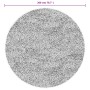 Alfombra pelo largo aspecto brillante ISTAN gris Ø 200 cm