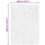 Alfombra de pelo corto suave lavable HUARTE rosado 200x280 cm