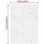 Alfombra de pelo corto suave lavable HUARTE rosado 160x230 cm
