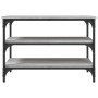 Banco zapatero madera de ingeniería gris Sonoma 70x38,5x49 cm