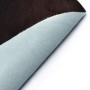 Alfombra de piel de vaca auténtica negra 180x220 cm