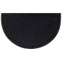 Felpudo semicircular de goma y fibra de coco 45x75 cm