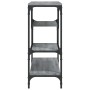 Mesa consola madera de ingeniería gris Sonoma 100x30x75 cm