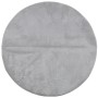 Alfombra de pelo corto look escandinavo IZA gris Ø 120 cm
