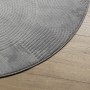 Alfombra de pelo corto look escandinavo IZA gris Ø 120 cm