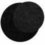 Alfombra peluda de pelo largo moderna PAMPLONA negra Ø 280 cm