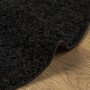 Alfombra peluda de pelo largo moderna PAMPLONA negra Ø 280 cm
