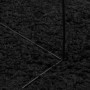 Alfombra peluda de pelo largo moderna PAMPLONA negra Ø 280 cm