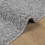 Alfombra peluda de pelo largo moderna PAMPLONA gris 80x250 cm