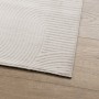 Alfombra de pelo corto look escandinavo IZA crema 240x340 cm