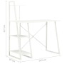 Escritorio con estantería blanco 102x50x117 cm