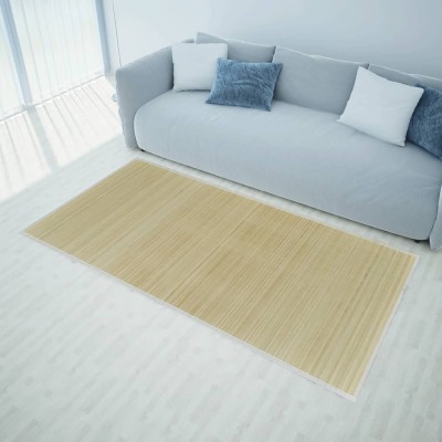 Alfombra de bambú color natural 160x230 cm