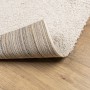 Alfombra peluda de pelo largo moderna PAMPLONA crema 100x200 cm