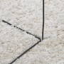 Alfombra peluda de pelo largo moderna PAMPLONA crema 100x200 cm