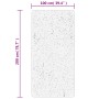 Alfombra peluda de pelo largo moderna PAMPLONA crema 100x200 cm