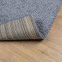 Alfombra peluda de pelo largo moderna PAMPLONA azul 240x240 cm
