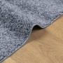 Alfombra peluda de pelo largo moderna PAMPLONA azul 240x240 cm