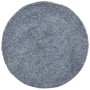 Alfombra peluda de pelo largo moderna PAMPLONA azul Ø 200 cm