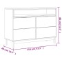Cómoda FLAM madera maciza de pino 110x40x80 cm