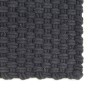 Alfombra rectangular algodón antracita 160x230 cm