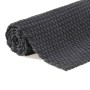 Alfombra rectangular algodón antracita 160x230 cm